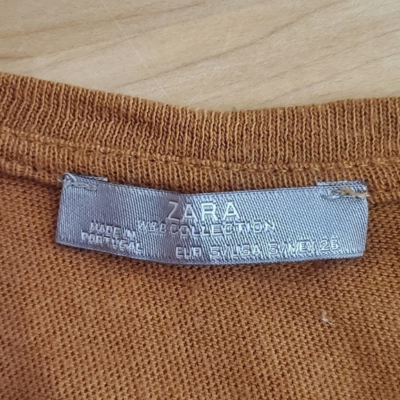 Zara Perforated Faux Suede Sleeveless Top - Picture 6 of 6